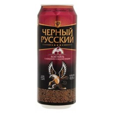 Коктейль слабоалкогольный «Черный Русский» с коньяком и вкусом вишни Россия, 0,45 л