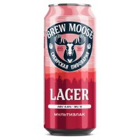 Напиток пивной Brew Moose светлый мультизлак 4,8%, 450 мл