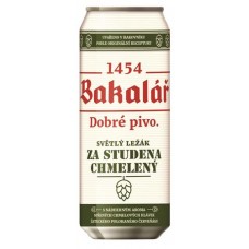 Пиво Bakalar Za Studena Chelemy светлое фильтрованное 5,2%, 500 мл