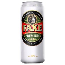 Пиво Faxe Premium светлое фильтрованное 4,9%, 450 мл