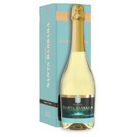 Вино игристое Castillo Santa Barbara белое брют в подарочной упаковке Испания, 0,75 л