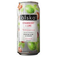 Пуаре игристый напиток Alska Клубника и Лайм 4%, 500 мл