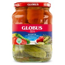 Купить Ассорти овощное Globus томаты и огурцы, 720 мл