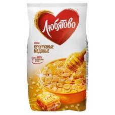 Купить Готовый завтрак «Любятово» хлопья кукурузные медовые, 250 г