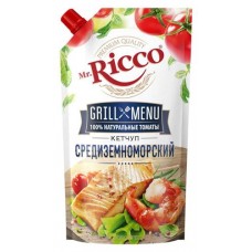 Кетчуп Mr. Ricco Grill menu Средиземноморский с вялеными томатами, 350 г