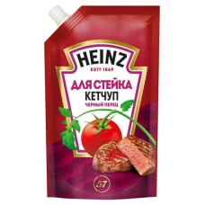 Кетчуп томатный Heinz для стейка с черным перцем, 350 г