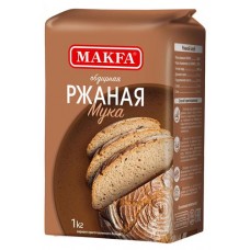 Мука MAKFA ржаная хлебопекарная обдирная, 1 кг