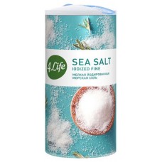Соль пищевая 4Life морская йодированная мелкая, 500 г