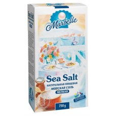 Соль пищевая Marbelle морская мелкая, 750 г