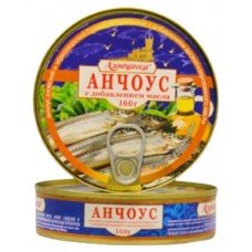 Анчоус «Азовчанка» с добавлением масла Ė2, 160 г