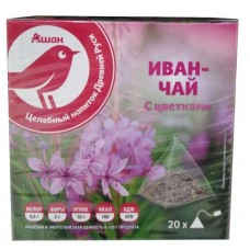 Купить Чай травяной Auchan Красная Птица иван-чай в пакетиках, 20х4 г