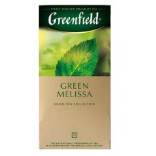Чай зеленый Greenfield Green Melissa с добавками, 25 шт