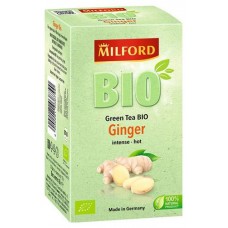 Чай зеленый MILFORD с имбирем БИО, 20x1,75 г