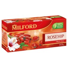 Чайный напиток MILFORD фруктовый с шиповником в пакетиках, 20х2 г