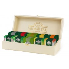 Чайное ассорти Ahmad Tea Коллекция Ahmad Tea в шкатулке из дерева в пакетиках, 190 г