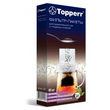 Фильтр-пакеты для чая Topperr Ė2 средние, 80 шт