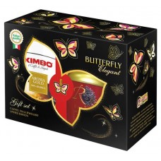 Подарочный набор Butterfly Голден кофе KimboGold + чай Kenya + брошь, 350 г