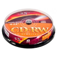 Диск VS CD-RW 80 4-12X, 10 шт