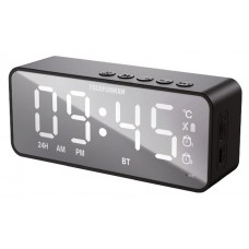 Радио-часы Telefunken TF-1701B черно-белые