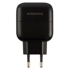 Сетевое зарядное устройство Borofone BA46A Premium USB+USB-C черное