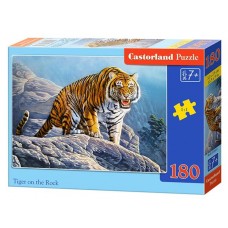 Пазл Castorland Тигр на скале, 180 деталей