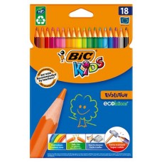 Цветные карандаши BIC Kids Evolution, 18 цветов