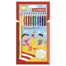 Набор цветных карандашей Stabilo Trio thick, 12 цветов