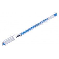 Ручка гелевая Crown Hi-Jell Color голубая, 0,7 мм
