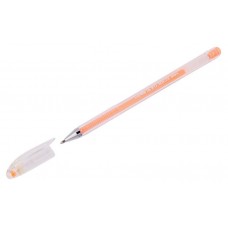 Ручка гелевая Crown Hi-Jell Pastel оранжевая, 0,8 мм