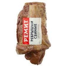 Ребрышки копчено-вареные свиные «Ремит» 0,4-0,7 кг , 1 упаковка  ~ 0,5 кг