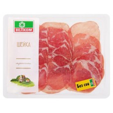Шейка свиная сырокопченая «ВЕЛКОМ» нарезка, 150 г