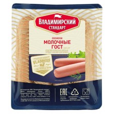 Сосиски «Владимирский стандарт» Молочные ГОСТ, 480 г