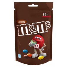 Драже M&M's молочный шоколад, 80 г