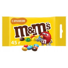 Купить Драже M&M's шоколадное с арахисом, 45 г