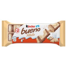 Купить Хрустящие вафли Kinder Bueno White в белом шоколаде, 39 г