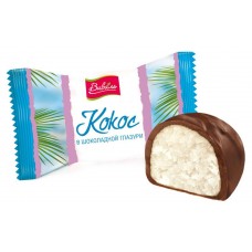 Конфеты глазированные «Виваль» кокосовые в шоколадной глазури, вес