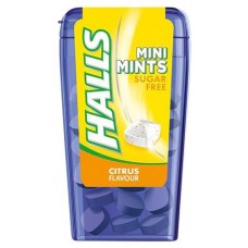Леденцы Halls Mini Mints цитрусовый пунш без сахара, 12 г