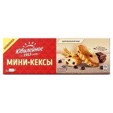 Мини-кексы «Юбилейное» с кусочками молочного шоколада - оригинальный вкус, 140 г