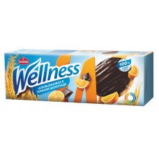 Печенье Wellness цельнозерновое апельсиновое глазированное с витаминами, 155 г