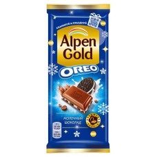 Купить Шоколад Alpen Gold Oreo молочный с кусочками печенья, 95 г