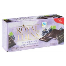 Шоколад Halloren Royal Thins черная смородина, 200 г