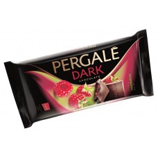 Шоколад Pergale темный с кусочками малины, 93 г