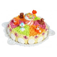 Торт бисквитный «Добрынинский» детский Карусель, 1 кг