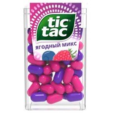 Купить Драже Tic Tac Ягодный микс со вкусом малины и голубики, 16 г