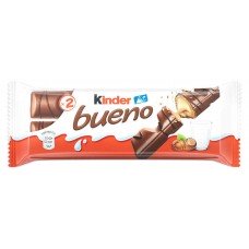 Купить Хрустящие вафли Kinder Bueno в молочном шоколаде, 43 г