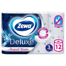 Купить Туалетная бумага Zewa Deluxe Белая 3 слоя, 12 рулонов