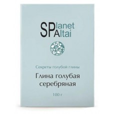 Глина голубая «Две линии» Planet SPA Altai серебряная, 100 г