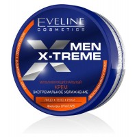 Крем для лица рук и тела Eveline Cosmetics Men x-treme мультифункциональный экстремальное увлажнение, 200 мл