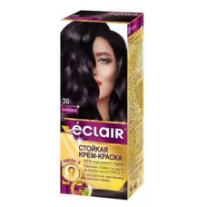Крем-краска для волос Eclair Omega 9 Стойкая тон 3.6 Баклажан / Aubergine
