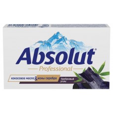 Крем-мыло твердое туалетное ABSOLUT Professional Бамбуковый уголь антибактериальное, 90 г